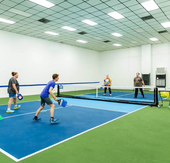 Pickleball game at Scarabrough Tennis
