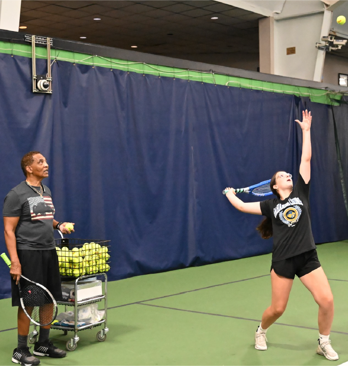 Scarborough East Tennis pro coaching junior serve